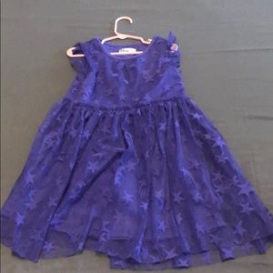 Purple dress with stars size 6